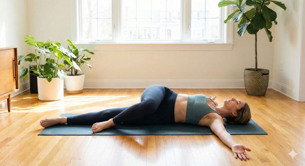 Lower Back Rotation Stretch
